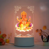 3D Lord Ganesh Frame lamp